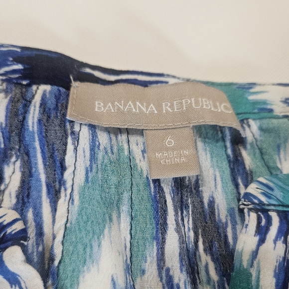 Banana Republic Dress Womens‎ Size 6 Teal Blue Midi Spring Summer Wedding Event - Picture 5 of 6